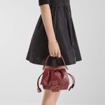 FENDI Mamma Baguette Small Burgundy nappa leather mini-bag - Image 2